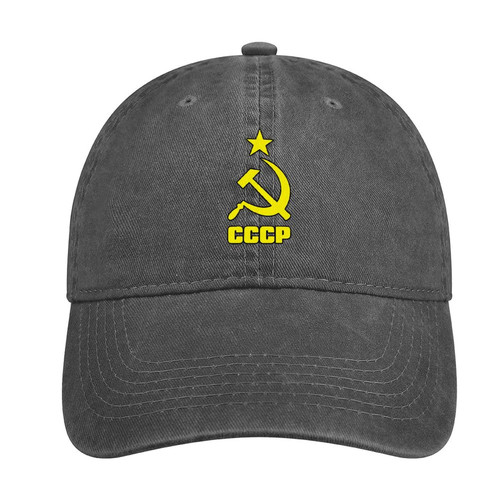 CCCP Russian Unisex Denim Hat Casual Baseball Cap Dad Hat Trucker Caps with Adjustable