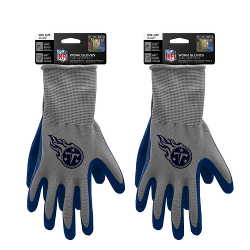 NFL Tennessee Titans The Gripper Work Gloves, 2-Pack Set NFL Tennessee Titans The Gripper Work Gloves, 2-Pack Set