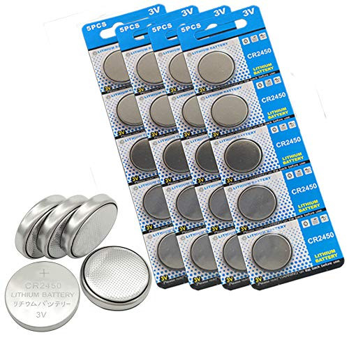 CR2450 Lithium Battery 3 Volt Coin Button 20 Pack