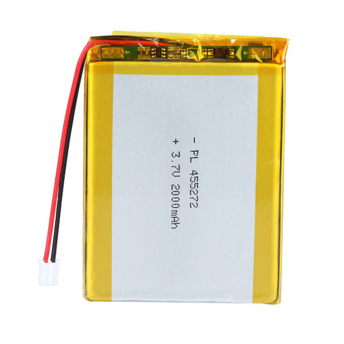 YTKavq 3.7V 2000mAh 455272 Lithium Polymer Ion Battery Rechargeable Li-ion Li-Po Batteries with PH2.0mm Connector