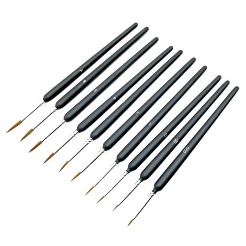 TEHAUX 10pcs Oil Paintbrush Professional Painting Brush Detail Paint Brushes Miniature Paint Brushes Kit Fine Paint Brush Micro Painting Brush Wooden Acrylic Brush Portable Student TEHAUX 10pcs Oil Paintbrush Professional Painting Brush Detail Paint Brushes Miniature Paint Brushes Kit Fine Paint Brush Micro Painting Brush Wooden Acrylic Brush Portable Student