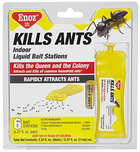 Enoz Kills Ants Liquid Ant Killer, Prefilled Ant Bait Stations (1)