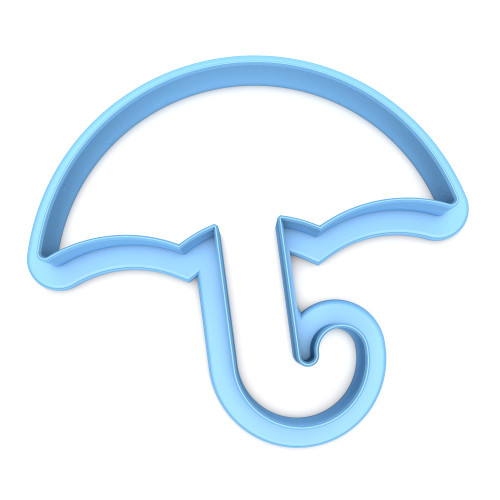 Sweet Prints Inc Umbrella (outline) Cookie Cutter - Dishwasher Safe (3")