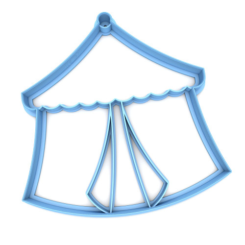 Sweet Prints Inc Circus Tent Cookie Cutter - Dishwasher Safe (3")
