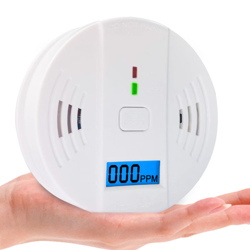 Carbon Monoxide Detector, Replaceable Battery-Operated Carbon Monoxide Alarm Detectors with Digital Display & LED Lights. CO Alarm Applicable to Home, Warehouse Carbon Monoxide Detector, Replaceable Battery-Operated Carbon Monoxide Alarm Detectors with Digital Display & LED Lights. CO Alarm Applicable to Home, Warehouse