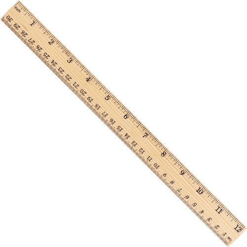 30 Pcs 12 Inch Ruler Bulk Plastic Flexible Rulers with Inches and Centimeters Kids Ruler Straight Measuring Drafting Tools for School Education Families Kids Students (Simple Color,Wood)