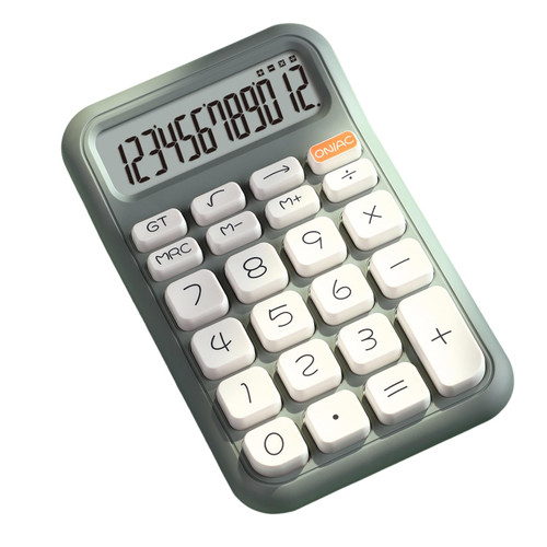 ulafbwur Workspace Calculator Compact Calculator Large Screen 12-Digit Display Easy-to-Read Durable Desktop Calculator for Office School Home Green