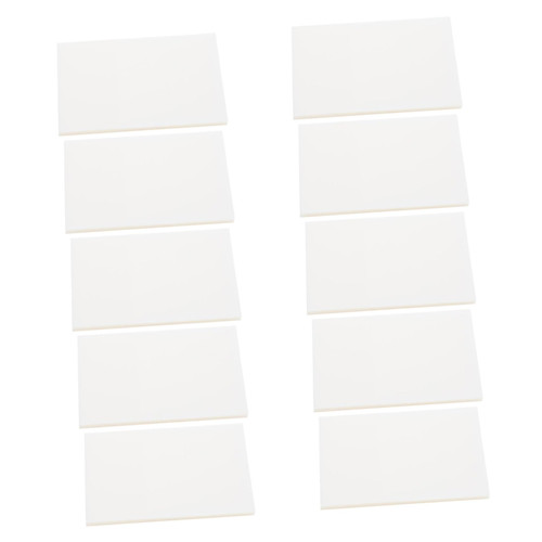 TEHAUX 10pcs Bookish Items Writing Note Pads Sticky Message Note Clear Memo Pad Pocket Notepad Transparent Memo Pad Desk Notepad White Perspective Sticker The Pet Office