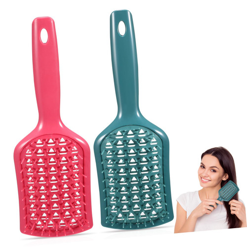 Beavorty 2pcs Paddle Hair Brush Hair Brush for Thick Hair Curly Hair Brush Hair Comb with Handle Professional Hair Brushes Comb for Men Hair Styling Comb Scalp Comb Man Massage CPU