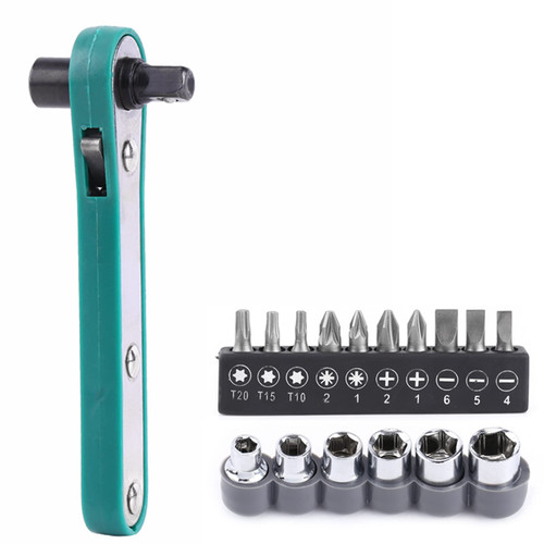 ratchet wrench driver Sets 1/4 inch Wrench S driver Ratchet Handle with Interc eable Driver Bits and Sockets