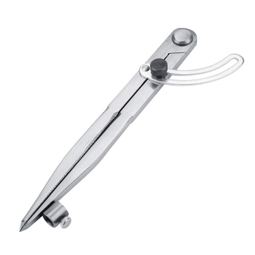 Wing Leather Divider Compasses, 200mm Carbon Steel Compass Geometry Tool, Rotating Tool Spacing Compasses for Mechanical Marking Metalworking Woodworking