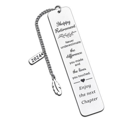 Retirement Gifts for Women Men, Retirement Gifts for Women 2024 Coworker, Retirement Gifts for Teacher, Going Away Gift for Coworker, Never Underestimate The Difference You Made Retirement Bookmark Retirement Gifts for Women Men, Retirement Gifts for Women 2024 Coworker, Retirement Gifts for Teacher, Going Away Gift for Coworker, Never Underestimate The Difference You Made Retirement Bookmark