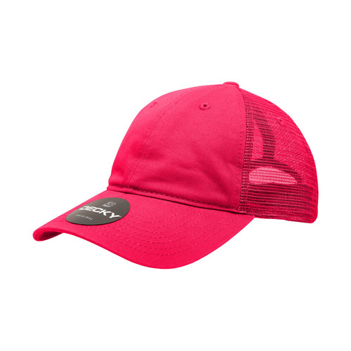DECKY Standard Relaxed Trucker Caps, Pink, One Size