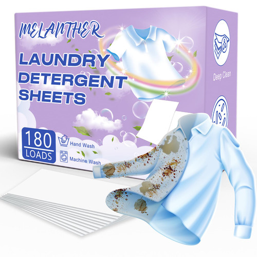 Laundry Detergent Sheets (180 Sheets) - Eco Friendly Laundry Detergent, Compact Lightweight Hypoallergenic Liquidless Laundry Soap Sheets for Travel, Home, Dorms, HE Machine & Hand Wash (Fresh Scent) Laundry Detergent Sheets (180 Sheets) - Eco Friendly Laundry Detergent, Compact Lightweight Hypoallergenic Liquidless Laundry Soap Sheets for Travel, Home, Dorms, HE Machine & Hand Wash (Fresh Scent)