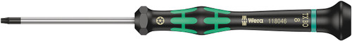 Wera 05118046001 Kraftform Micro 2067 Torx BO Electronics Precision Screwdriver, TX8 Head, 60mm Blade Length