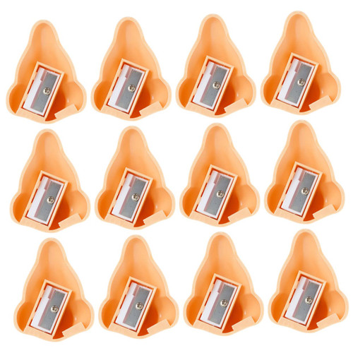 12pcs Nose Sharpener Plastic Cartoon Sharpener Dual Hole Pencil Sharpener Birthday Party Favors Portable Pencil Sharpener Nose Shape Sharpener Student Small Pencil Sharpener Cute