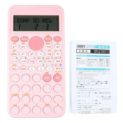 Mini Calculators, Scientific Calculator 2 Rows LCD Display 240 Functions Battery Powered Desk Calculator for Office School, Business Calculator Office Calculator Standard Function for Office