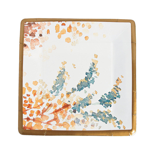 Fun Express Sweet Fall Paper Dinner Plates - Party Supplies - 8 Pieces