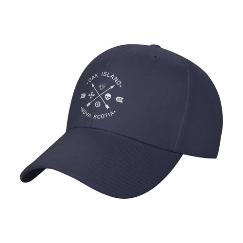 Oak Island Nova Scotia Arrows and Skulls Classic American Style Dad Hat Baseball Cap Adjustable Polo Trucker Unisex Style Headwear Navy Blue Oak Island Nova Scotia Arrows and Skulls Classic American Style Dad Hat Baseball Cap Adjustable Polo Trucker Unisex Style Headwear Navy Blue