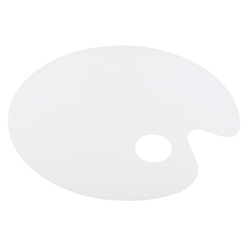 SEWACC 1pc Acrylic Palette Watercolor Pallet Painting Color Tray Acrylic Pigment Tray Art Supplies Art Painting Board Art Paint Pallet Painting Pigment Tray Spray Paint Handheld White