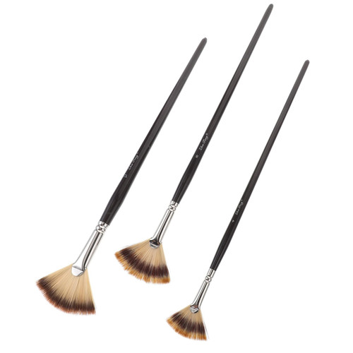 COHEALI 3pcs Oil Paint Brushes Students Drawing Stationery Fan Brushes for Acrylic Painting Watercolor Painting Brush Nylon Brush Brushes for Oil Paintbrushes Office Acrylic Brush Face COHEALI 3pcs Oil Paint Brushes Students Drawing Stationery Fan Brushes for Acrylic Painting Watercolor Painting Brush Nylon Brush Brushes for Oil Paintbrushes Office Acrylic Brush Face