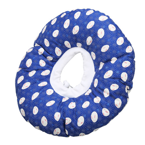 Ear Piercing Pillow for Side Sleepers, Pillow with an Ear Hole for CNH and Ear Pain Ear Inflammation Pressure Sores haped Side Sleeping Pillow Ear Guard Pillow Post Ear Surgery (Blue)