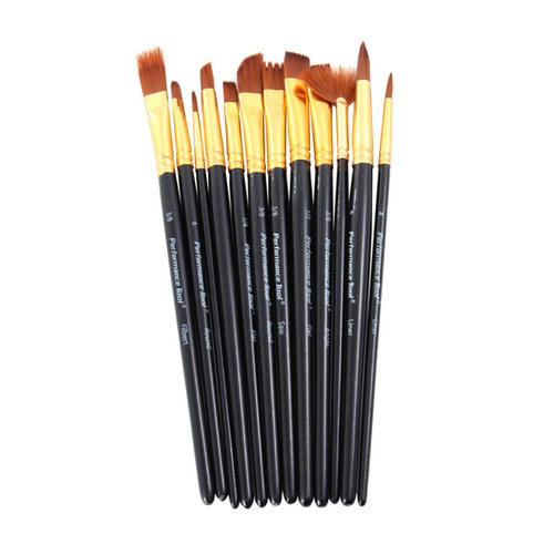VILLCASE Oil Watercolor Brush Nylon Oil Paint Brush Watercolor Artist Brushes Art Paint Brushe Paint Brushes for Kids Drawing Brushes Child Watercolor Pen Wooden Watercolor Painting