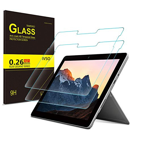 Yocktec Microsoft Surface Go Screen Protector, [9H Hardness] [Scratch Resist] Tempered Glass Screen Protector for New Microsoft Surface Go 10 inch 2018 Released (2pcs)