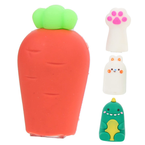 LALAFINA 4pcs Manual Cartoon Pencil sharpeners Pencil Cute Student Stationery Child Pencil sharpeners Manual Girl Supplies Animal Sharpener Tool Cartoon Kids Pencils Sharpener