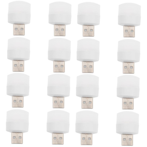 DOITOOL 16 Pcs Mini USB Light USB Night Lights Night Lamp LED Lamp for Bedroom Desktop nightlight Nursery Night Lights USB Light Bulb LED Light Student Night Light Socket Portable Plastic