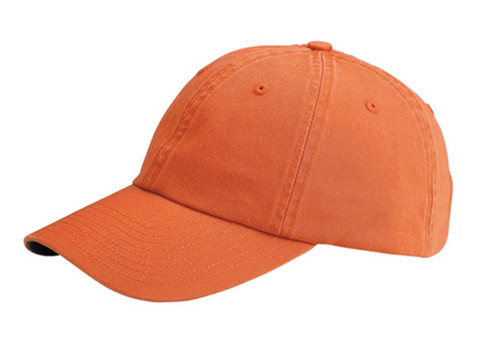 G Men's Low Profile Normal Dyed Cotton Twill Adjustable Cap (Tangerine)