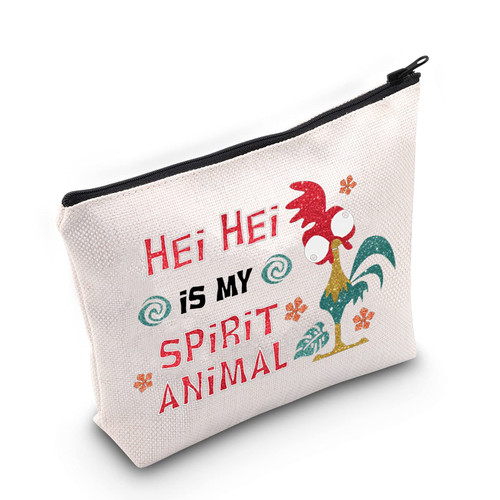 LEVLO Moana Hei Hei Cosmetic Make Up Bag Hei Hei Lover Gift Hei Hei Is My Spirit Animal Makeup Zipper Pouch Bag (Hei Hei Spirit Animal) LEVLO Moana Hei Hei Cosmetic Make Up Bag Hei Hei Lover Gift Hei Hei Is My Spirit Animal Makeup Zipper Pouch Bag (Hei Hei Spirit Animal)