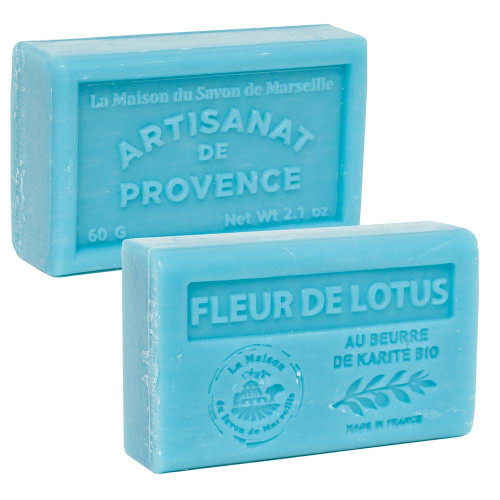 French Soap, Traditional Savon de Marseille - Lotus Flower 60g