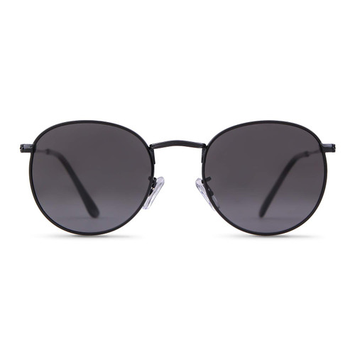 GIFIORE Small Round Polarized Sunglasses for Women Men Classic Vintage Retro Shades UV400 Black