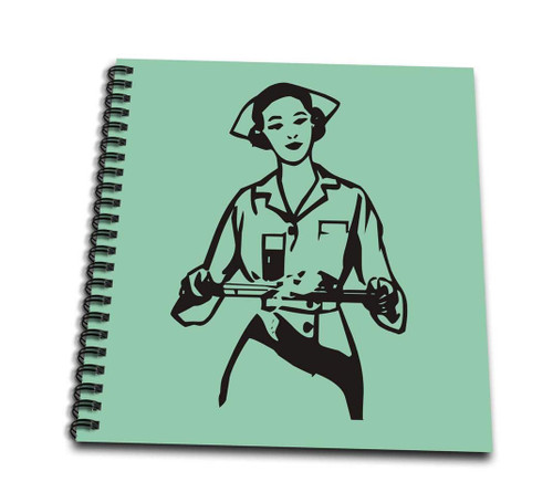 3dRose db_22304_3 Nurse Mini Notepad, 4 by 4"