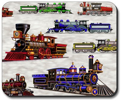 Art Plates Trains & Signs Train Mouse Pad Image by Dan Morris
