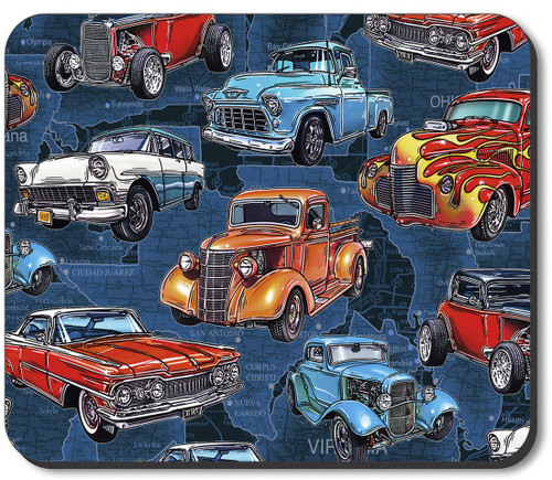 Art Plates Brand Mouse Pad - Hot Rod Trucks - Image by Dan Morris