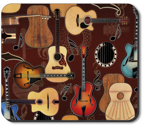 Art Plates Brand Mouse Pad - Guitars - Image by Dan Morris