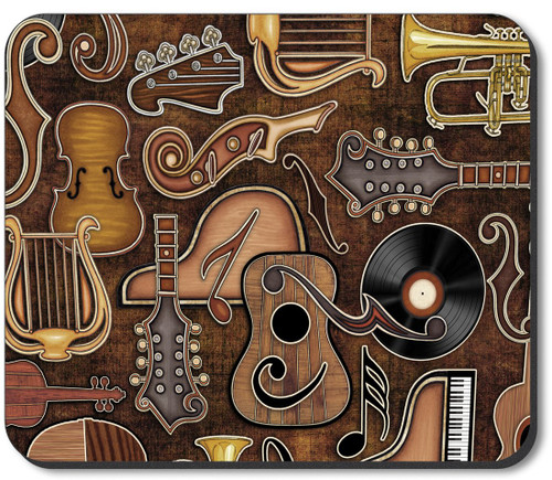 Art Plates Brand Mouse Pad - Musical Elements - Image by Dan Morris
