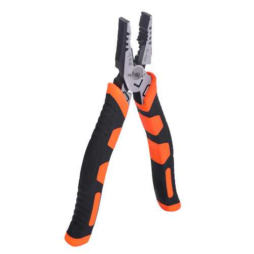 VANJOIN 8 inch Linemans Pliers, High Leverage Linemans Pliers, Linemans Side Cutting Pliers for Cutting Clamping Screwing, High-carbon Steel Forged Heavy Duty Lineman Tools