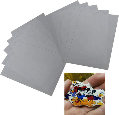 10 Pack DIY Solid White Inkjet Printable Heat Shrink Paper Shrink Plastic Film Sheets for DIY Art Jewelry Making Craft Deco Smooth Polish