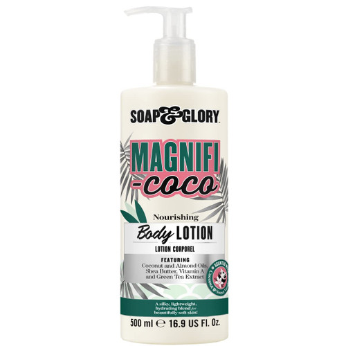 Soap & Glory Magnifi-Coco Coconut Moisturizing Body Lotion - Vitamin A & Shea Butter Body Moisturizer - Coconut Scented Body Lotion for Daily Use (500ml)