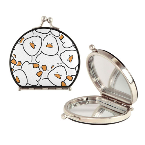 Sletend Makeup Mirror Cute Duck Compact Mirror for Women,Mini Pocket Travel Makeup Mirror,Pretty Portable Folding Small Pocket Mirror for Handbag,Purse,Double Sided Handheld Magnifying Mirror Sletend Makeup Mirror Cute Duck Compact Mirror for Women,Mini Pocket Travel Makeup Mirror,Pretty Portable Folding Small Pocket Mirror for Handbag,Purse,Double Sided Handheld Magnifying Mirror