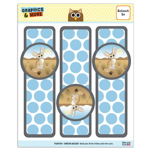 Fennec Fox Set of 3 Glossy Laminated Bookmarks