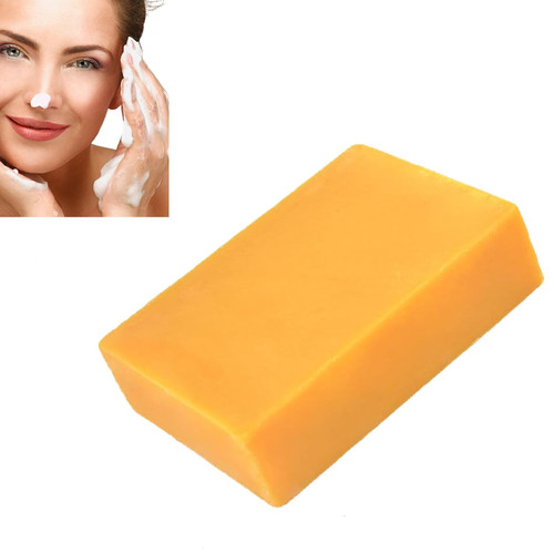 Wildplus Brightening Wash Turmeric, Brightening Lemon Turmeric & Kojic Acid Soap Bar, Wildplus Turmeric Soap, Wildplus Brightening Lemon Turmeric & Kojic Acid Soap Bar, Face & Body Bath Soap-1pcs
