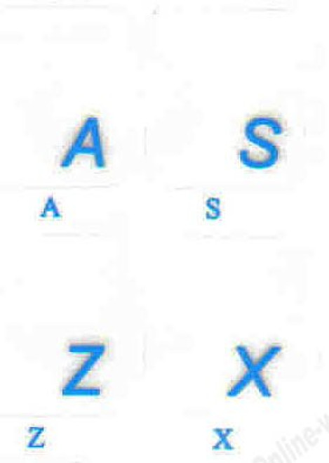 Online-Welcome Portuguese-Brazil Keyboard Label with Blue Lettering Transparent for Computer LAPTOPS Desktop Online-Welcome Portuguese-Brazil Keyboard Label with Blue Lettering Transparent for Computer LAPTOPS Desktop