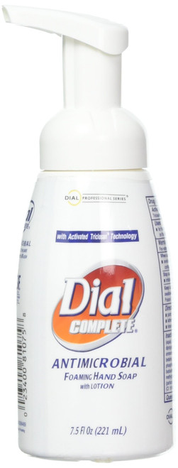 Dial Complete 81075 Healthcare Tabletop Pump Antimicrobial Foaming Hand Wash with Lotion, 7.5 oz, 1 BOTTLE