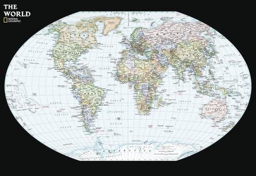 National Geographic Maps: Contemporary World Wall Map - Compact - 23.25 x 16 inches - Front Lamination National Geographic Maps: Contemporary World Wall Map - Compact - 23.25 x 16 inches - Front Lamination