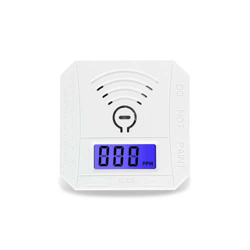 Carbon Monoxide Detector, Mini Portable Carbon Monoxide Alarm, Battery Powered Carbon Monoxide Alarm Without Plug in, White