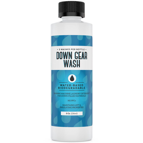 [5 Loads] Concentrated Down Wash Detergent for Restored Loft & Warmth - Down Detergent for Coats to Improve Water Repellency - High-Performance Detergent For Down Jacket and More - USA Made - 8 oz